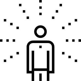 Icon representing awareness outreach