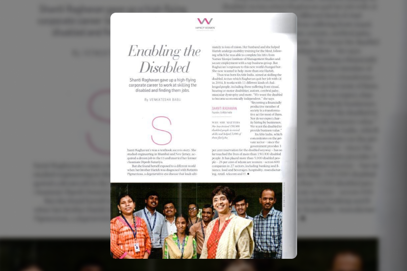 2017 – Shanti Raghavan recognized by Business Today Magazine as “The Most Powerful Women In Business 2017” in the Women of Impact Category